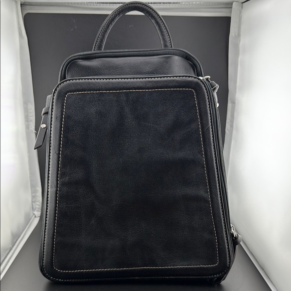 Tignanello Handbags - Tignanello Black Leather Backpack